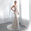 Straight Neckline Lace Mermaid Cheap Wedding Dresses Online, Unique Bridal Dresses, WD572