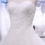 Strapless Sparkly Long A line Wedding Bridal Dresses, Affordable Custom Made Wedding Bridal Dresses, WD270