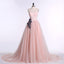 Strapless Sweetheart Blush Pink A line Long Evening Prom Dresses, Popular Cheap Long 2022 Party Prom Dresses, 17240