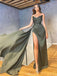 Sweetheart Green Mermaid High Slit Party Prom Dresses, Dance Dresses 2021,Prom Dresses Stores,12338