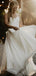Sweetheart Side Slit Chiffon Beach Wedding Dresses, Cheap Wedding Gown, WD687