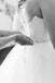 Sweetheart V-neck Long A-line Sleeveless Lace Wedding Dresses,WD748