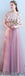 Tulle Pink Long Mismatched Unique Cheap Bridesmaid Dresses Online, WG512