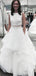 Two Pieces Organza A-line Wedding Dresses Online, Cheap Simple Bridal Dresses, WD452