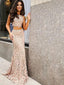 Two Pieces Pink Mermaid Open Back Party Prom Dresses, Dance Dresses 2021,Prom Dresses Stores,12337