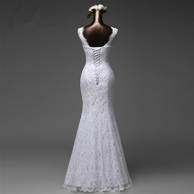 Unique Detachable Skirt Lace Mermaid Wedding Bridal Dresses, Custom Made Wedding Dresses, Affordable Wedding Bridal Gowns, WD239