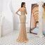 V Neck Beaded Mermaid Sexy Evening Prom Dresses, Evening Party Prom Dresses, 12085