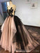 Vintage Backless Black Lace Ball Gown Long Evening Prom Dresses, Cheap Sweet 16 Dresses, 18421