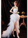 White High Low Sweetheart Short Homecoming Dresses,Cheap Short Prom Dresses,CM913